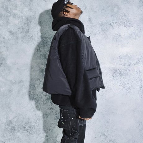 EPTM/PUFFER VEST（REVERSIBLE）”SILVER GRAY"