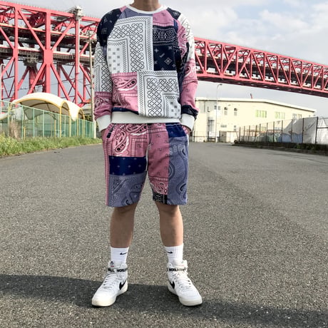 GRMY/BANDANA ALL OVER print Crewneck