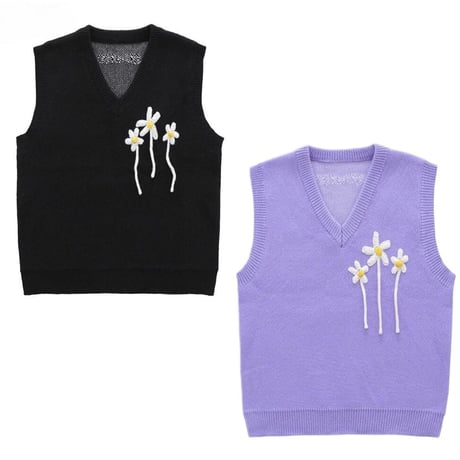 WOSS.official/Flower Knit  Vest