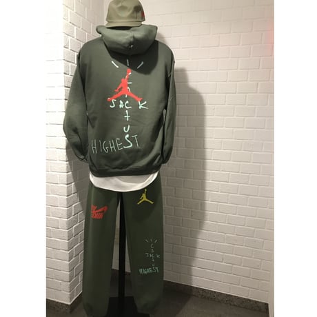 Nike × Travis Scott /Cactus Jack JORDAN Sweat Pants "OLIVE"