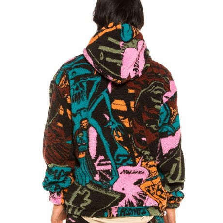 GRMY/OVER SHERPA BOA HOODIE "PINK"