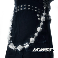 HOWSS / Square block Stone Wallet Chain