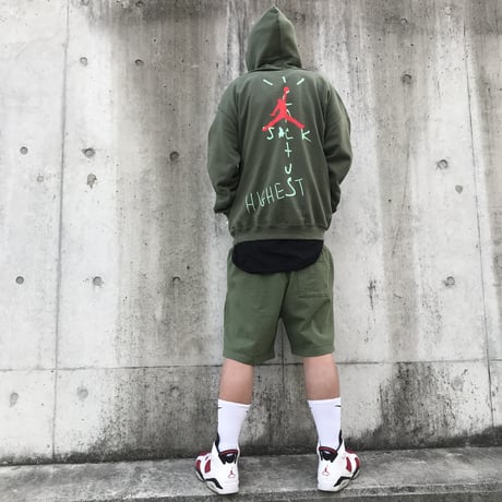 Nike × Travis Scott /Cactus Jack JORDAN Shorts "OLIVE"