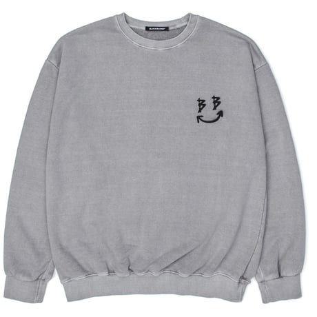 BLACK BLOND/BB logo smile   Sweatshirt  "VINTAGE GRAY"