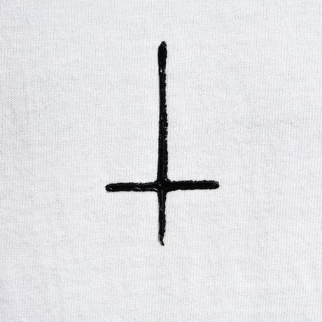 By The R/ Cross Paint Cotton Tshirts WHITE (SET UP)