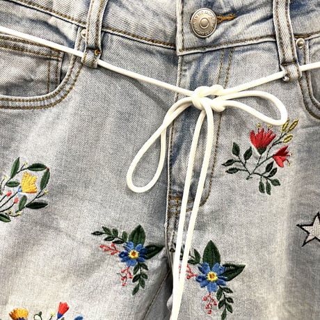 LIFTED UNCHORS/Flower  DENIM