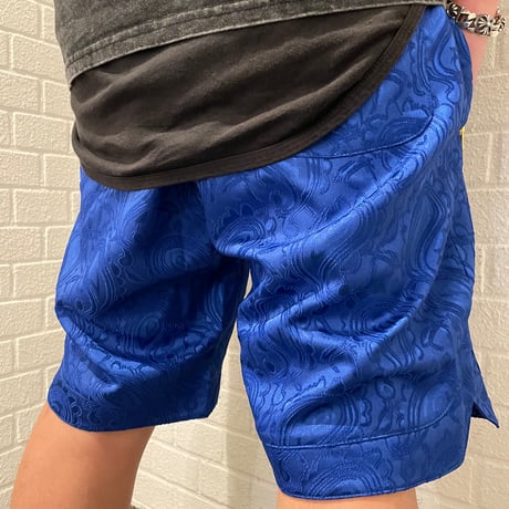 Mismatch NYC/Paisley Shorts  BLUE