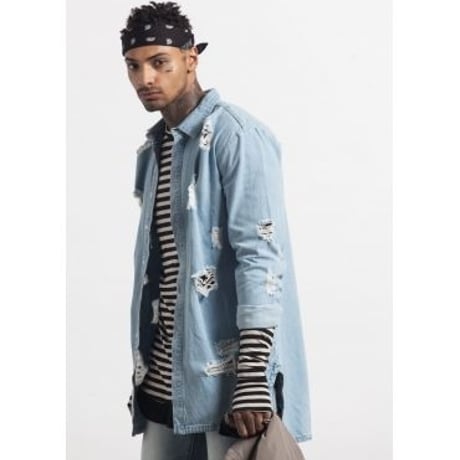 Sixth June/Damaged Denim Long shirts