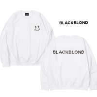 BLACK BLOND/BB logo smile  Crewneck  WHITE