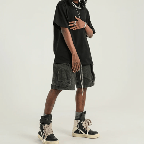Mismatch NYC/Washed Canvas Shorts "Dark Green"