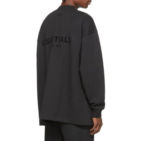 ESSENTIALS by Fear of God /Logo Relax Creweck"BLACK"