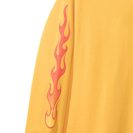 Anti Social Social Club/FLAME Logo Long Sleeve  Yellow