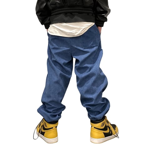 Mismatch NYC/corduroy layered line pants GREEN