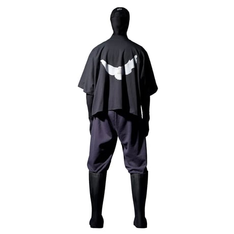 YEEZY GAP by BALENCIAGA / CROP DOVE NO SEAM TEE  "WASH BLACK"