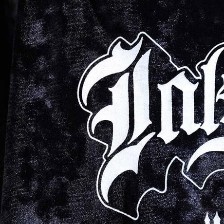 By The R/ Velor LongSleeve  "BLACK/WHITE"