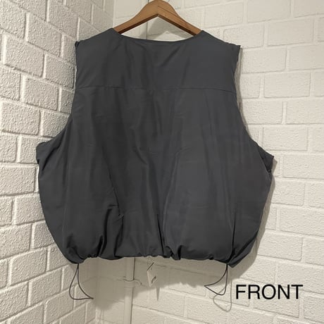 EPTM/PUFFER VEST（REVERSIBLE）”SILVER GRAY"