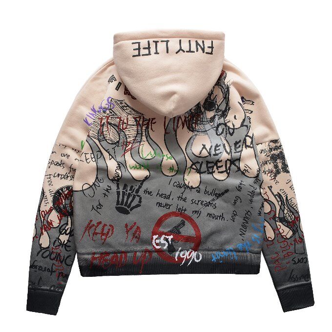 FNTY/Flying FLAME Hoodie CREAM | BINGOSTAR ・ ビン