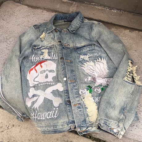 Reves Paris × Arctic Premium /”REIGN” denim Jacket