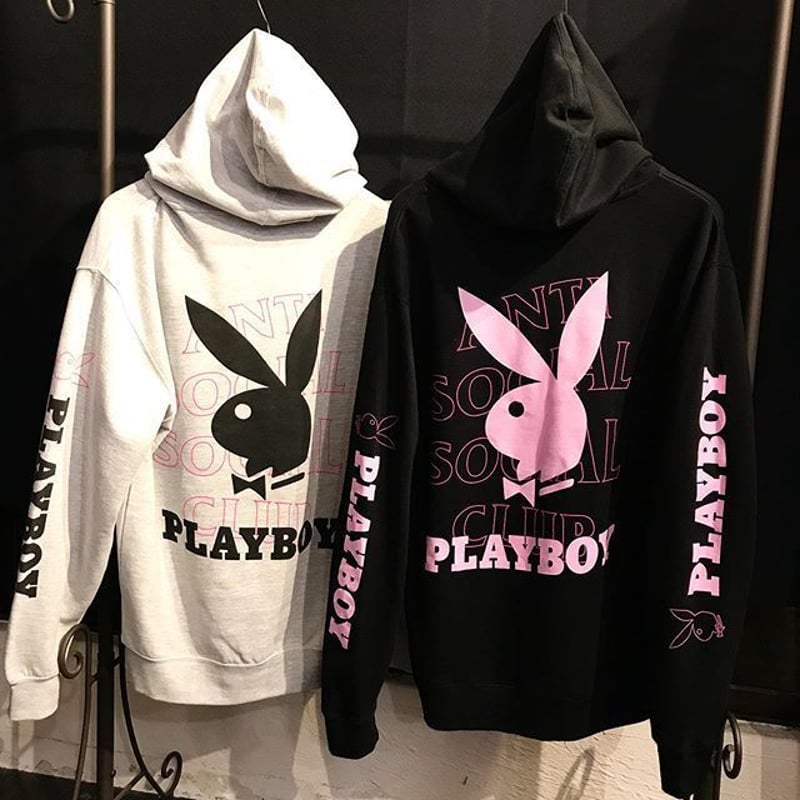 Anti Social Social Club × PLAYBOY/LOGO Hoodie B