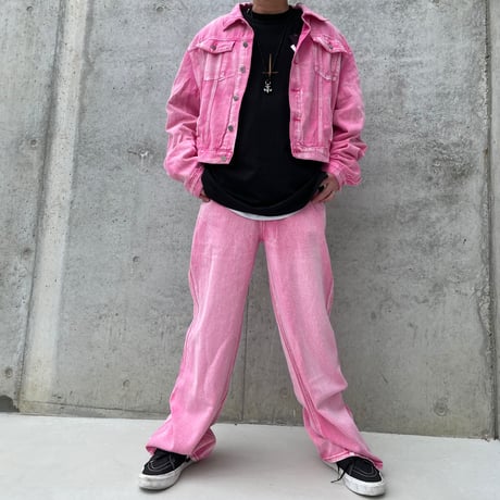 Mismatch NYC/Washed Pink Denim Set Up