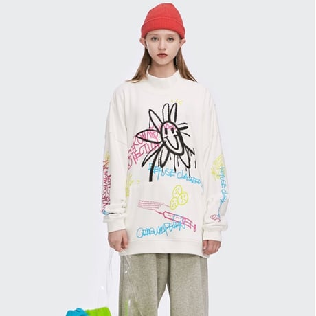 WOSS.official/Paint Art high neck sweat