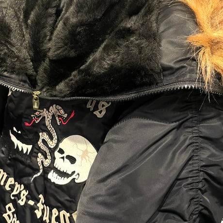 GRMY/ THE PLANET N-2B FLIGHT JACKET "BLACK"