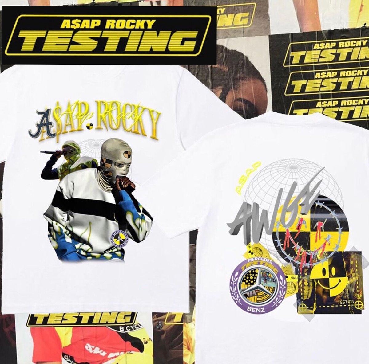 AWGE/ASAP Rocky Tshirts ホワイト | BINGOSTAR ・ ビンゴスター
