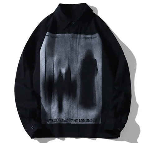 Mismatch NYC/ART Long shirts  "BLACK/WHITE"