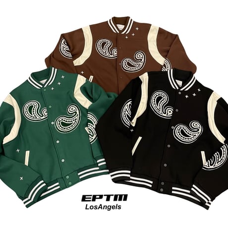 EPTM/PAISLEY VERSITY Jacket ”BROWN"