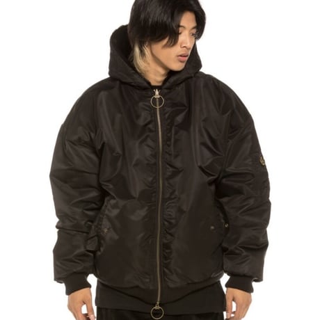 GRMY/FUR BOMBER JACKET (REVERSIBLE)