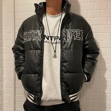 WOSS.official/PU LETHER Puffer jacket