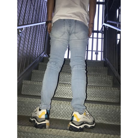 Cooper Nine/ Checker Retoro denim pants