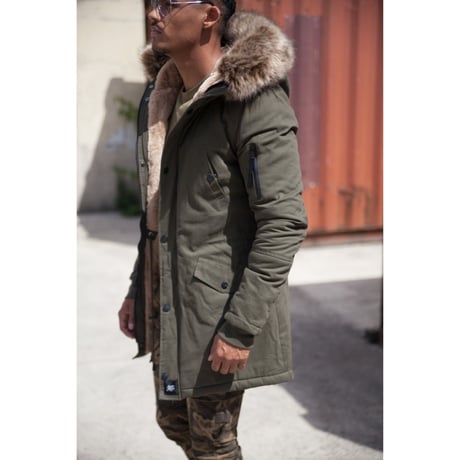 Sixth June/FUR モッズコート  KHAKI