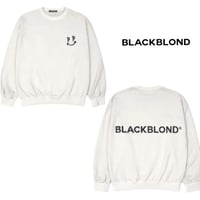 BLACK BLOND/BB logo smile   Sweatshirt  "IVORY"