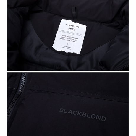 BLACK BLOND/BB Logo Down Jacket BLACK
