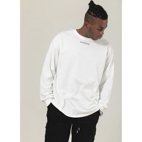 BLACK BLOND/INNOCENT Long Sleeve Tee WHITE