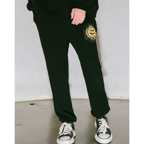 MISTER CHILD/Smile painting  sweat pants  "BLACK"