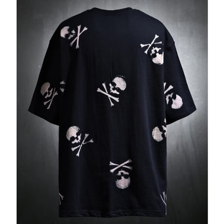 By The R/ Skull Cotton Tshirts BLACK