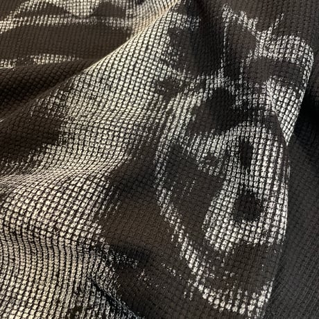 By The R/ Bone  thermal Tee "CREAM/ BLACK"
