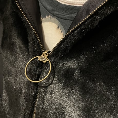 GRMY/FUR BOMBER JACKET (REVERSIBLE)