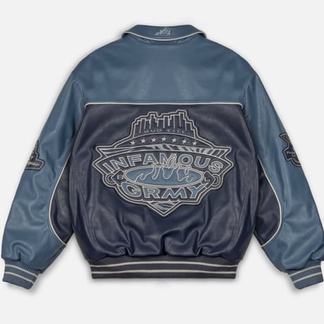 GRMY/MADRID PU LEATHER JACKET "BLUE"