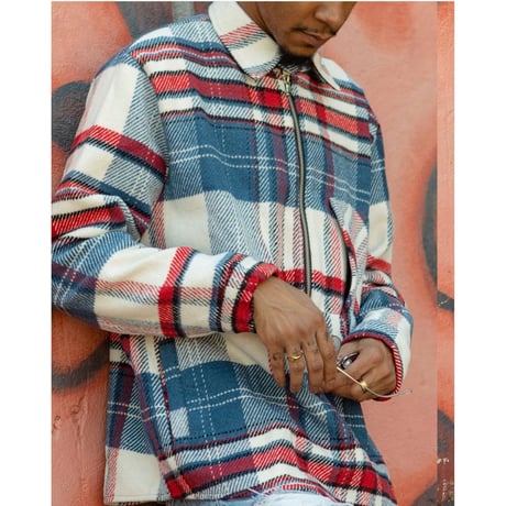 URKOOL/HALF ZIP Flannel shirts Jacket