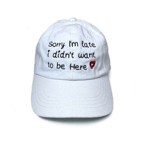 1st class living/i am late cap ホワイト