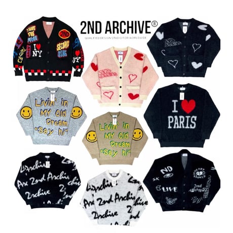 2nd archive/ I♡Paris Mohair knit "BLACK"