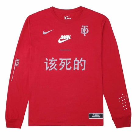 Kendrick Lamar × NIKE/LONG SLEEVE TEE RED