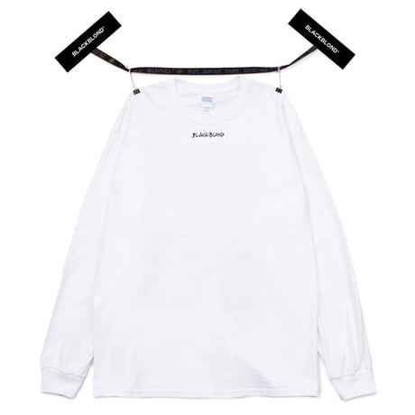 BLACK BLOND/INNOCENT Long Sleeve Tee WHITE