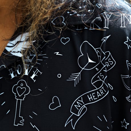By The R/Tatoo Art Button Shirts "BLACK"
