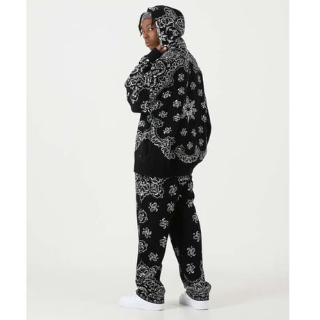 FNTY/Knitted Paisley  PANTS  "BLACK "