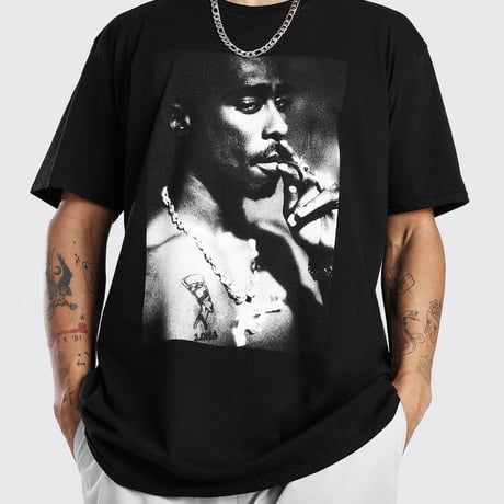 Tupac/Oversize Tshirts BLACK