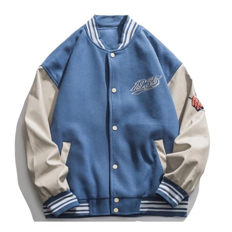 WOSS.official/ HEART Stadium Jacket BLUE